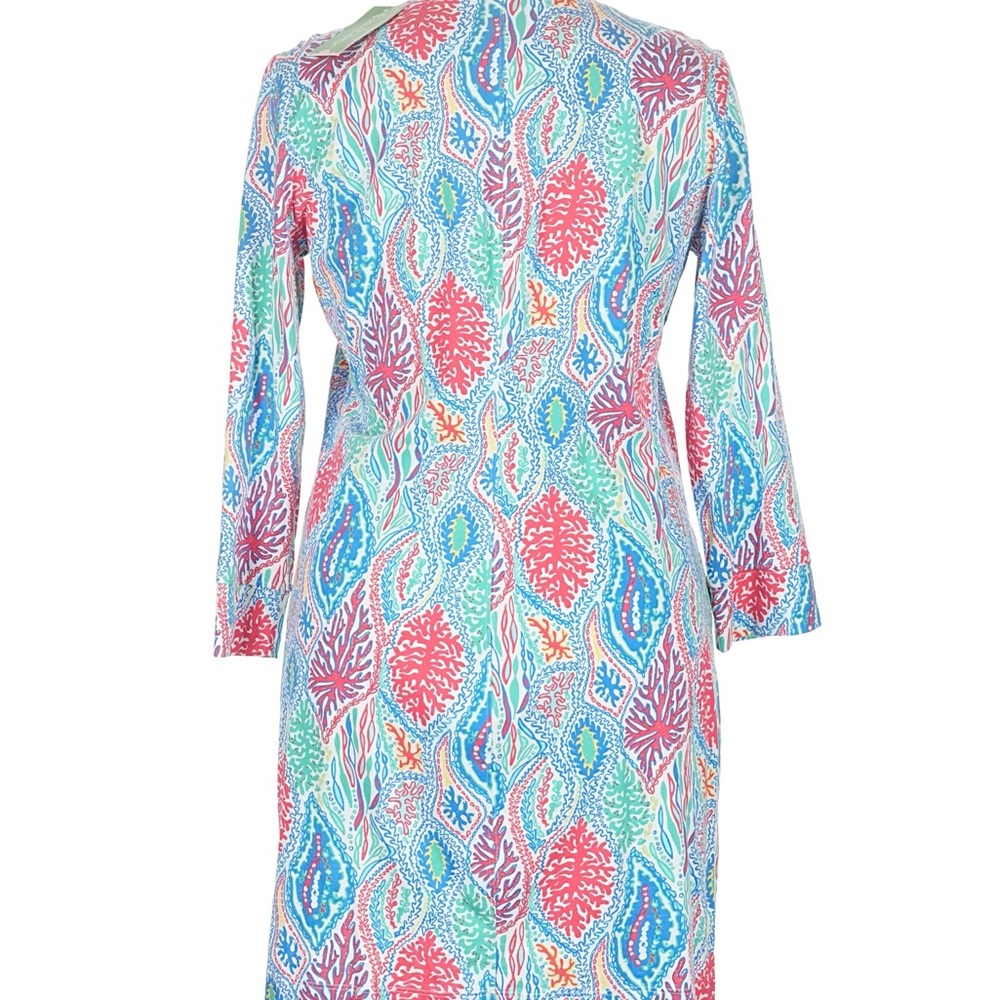 NWT Lilly Pulitzer XL Vibrant Leaf Pattern Dress - Picture 2 of 14